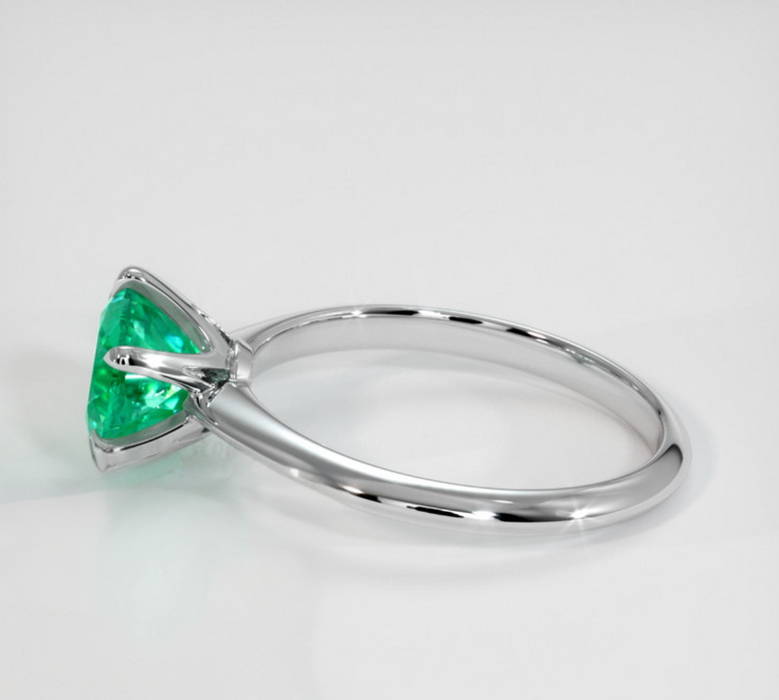 Emerald Ring 1.30 Ct., 18K White Gold